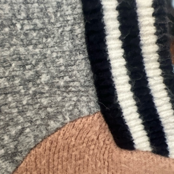 Anthropologie Maeve Varsity Bomber Jacket w/ Embroidery Zip Up Pockets sz Medium - Picture 4 of 14